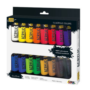 SOLO GOYA Set di colori acrilici - 16 tubi da 20 ml