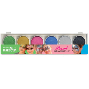 Fantasy Aqua Make-Up Paintbox Pearl Colors Set