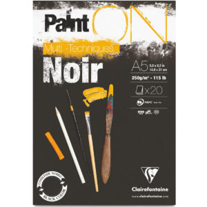 Clairefontaine Paint-ON Blocco A2 - Nero