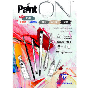 Clairefontaine Paint-ON Blocco A2 - 6 colori