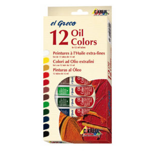 Kreul EL GRECO Set colori ad olio - 12 tubi da 12 ml